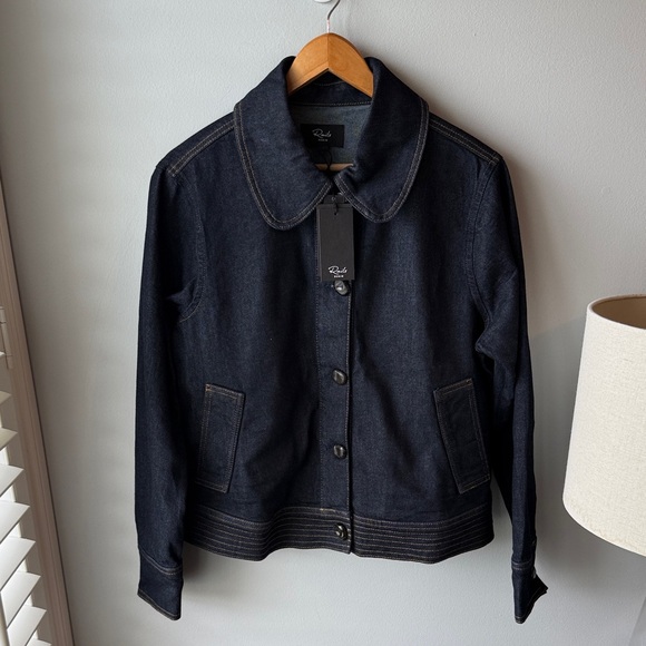 NWT RAILS Figueroa Denim Jacket in Midnight Blues - Picture 6 of 14